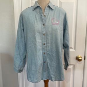 Mary Kay cosmetics shirt enriching women’s lives denim jean blue size M medium